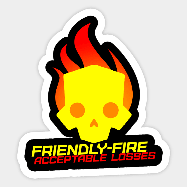 Helldivers 2 Friendly Fire Sticker by TSOL Games